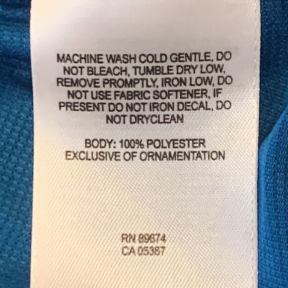 MOUNTAIN HARDWEAR, workout T, light and breathable, men’s large, aqua blue - Picture 7 of 14